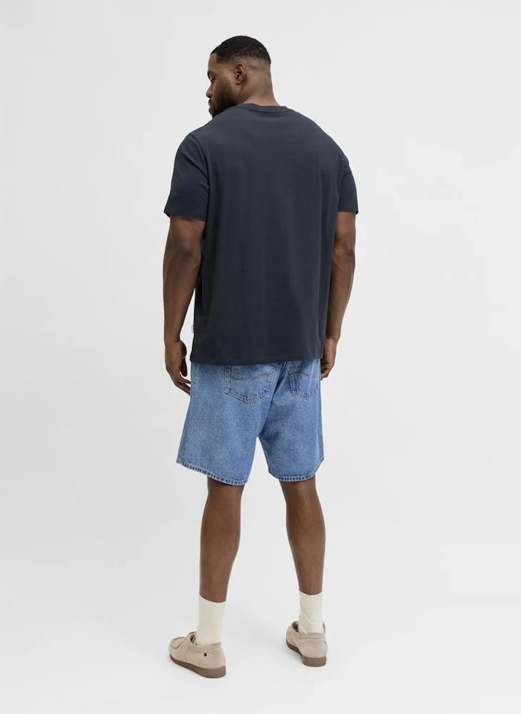 JACK & JONES  Plus Size Graphic Crew Neck T-Shirt for Men | Best Price UAE