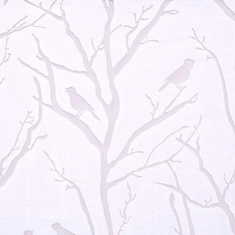 Madison Park Semi Sheer Single Curtain Modern Contemporary Botanical Print Out Design Grommet Top, Window Drape for Living Room, Bedroom and Dorm, 50x84, Bird White - Image 4