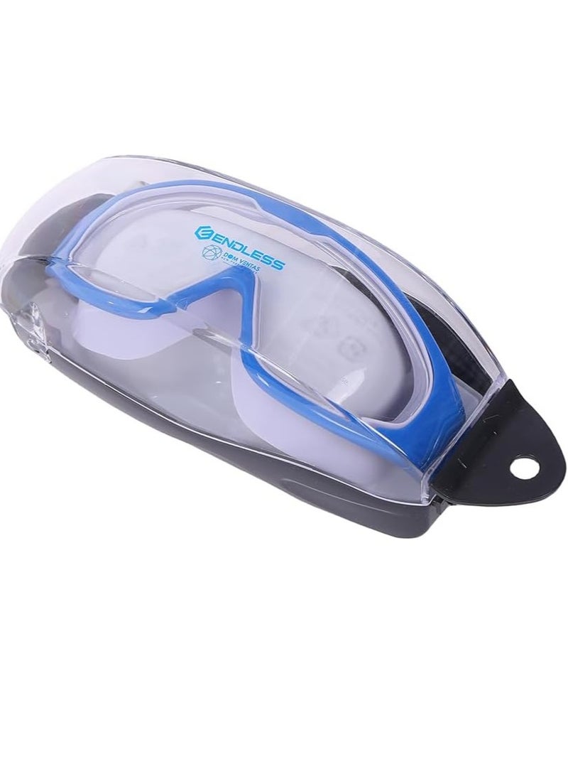 ENDLESS  Premium Swimming Goggle with Anti-Fog and UV Protection | Stylish Big Frame for more Visibility | Soft Silicone Gasket for Leak Proof | With Hard Case  - Image 1