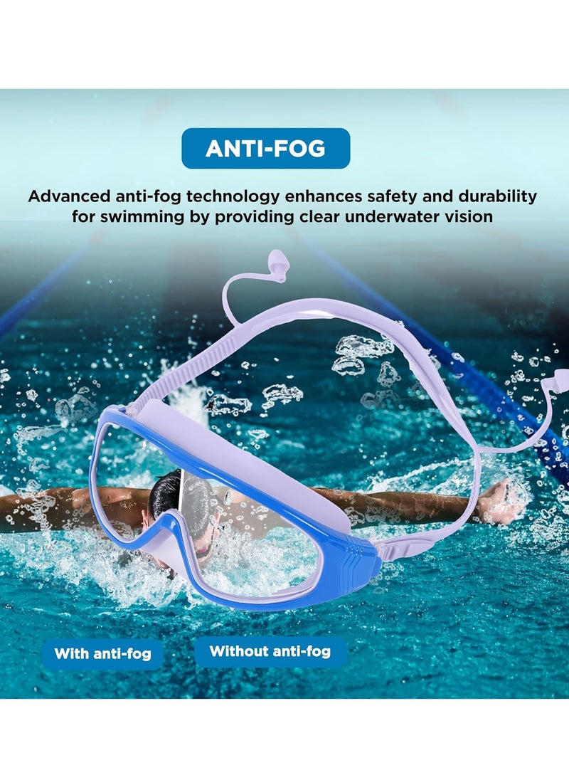 ENDLESS  Premium Swimming Goggle with Anti-Fog and UV Protection | Stylish Big Frame for more Visibility | Soft Silicone Gasket for Leak Proof | With Hard Case  - Image 4