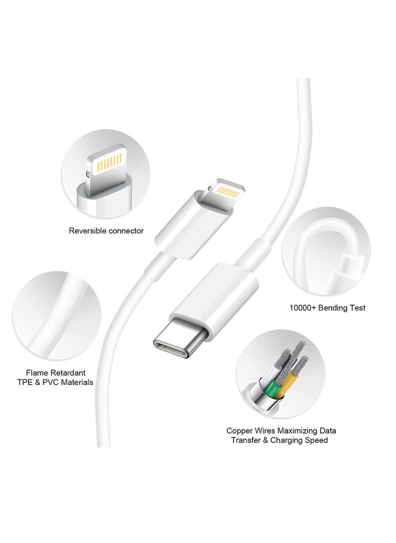 Generic iPhone 14 pro max12 13 14 Fast Charger [Apple MFi Certified]Lightning Cable 20W PD USB C Wall Charger 2-Pack 6FT Fasting Charging Adapter Compatible with iPhone 14 /14 Pro Max/13/13Pro/12/12 Pro/11  - Image 3