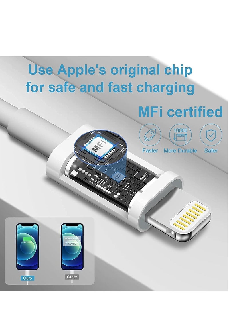 Generic iPhone 14 pro max12 13 14 Fast Charger [Apple MFi Certified]Lightning Cable 20W PD USB C Wall Charger 2-Pack 6FT Fasting Charging Adapter Compatible with iPhone 14 /14 Pro Max/13/13Pro/12/12 Pro/11  - Image 2