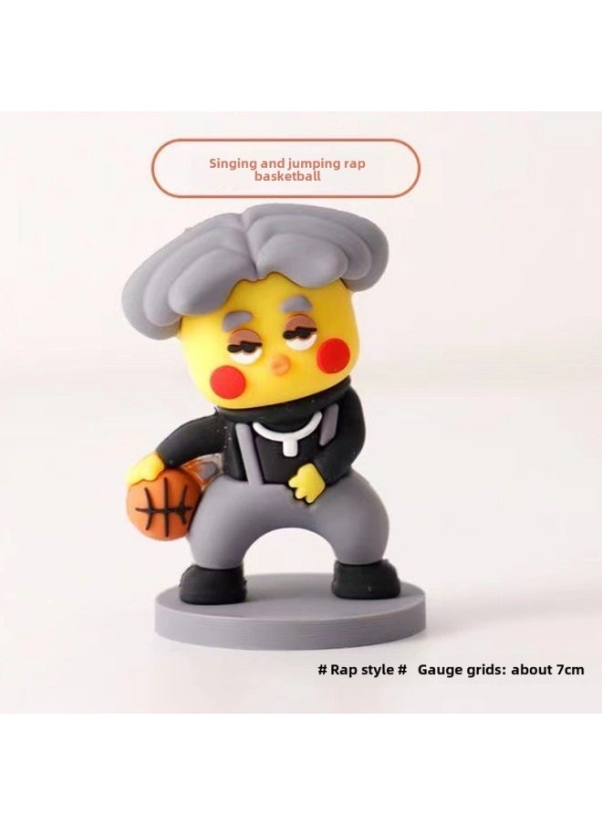 null - Chicken You Are So Beautiful Hand-made Cai Xukun KUNKUN Keychain Decoration Creative Little Black Gift Catch Chicken Free Shipping-Color:Chicken, You Are So Beautiful, With Black Thread (boxed) - Image 1