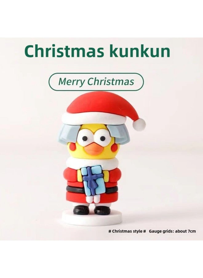 null - Chicken You Are So Beautiful Hand-made Cai Xukun KUNKUN Keychain Decoration Creative Little Black Gift Catch Chicken Free Shipping-Color:Chicken, You Are So Beautiful, With Black Thread (boxed) - Image 1