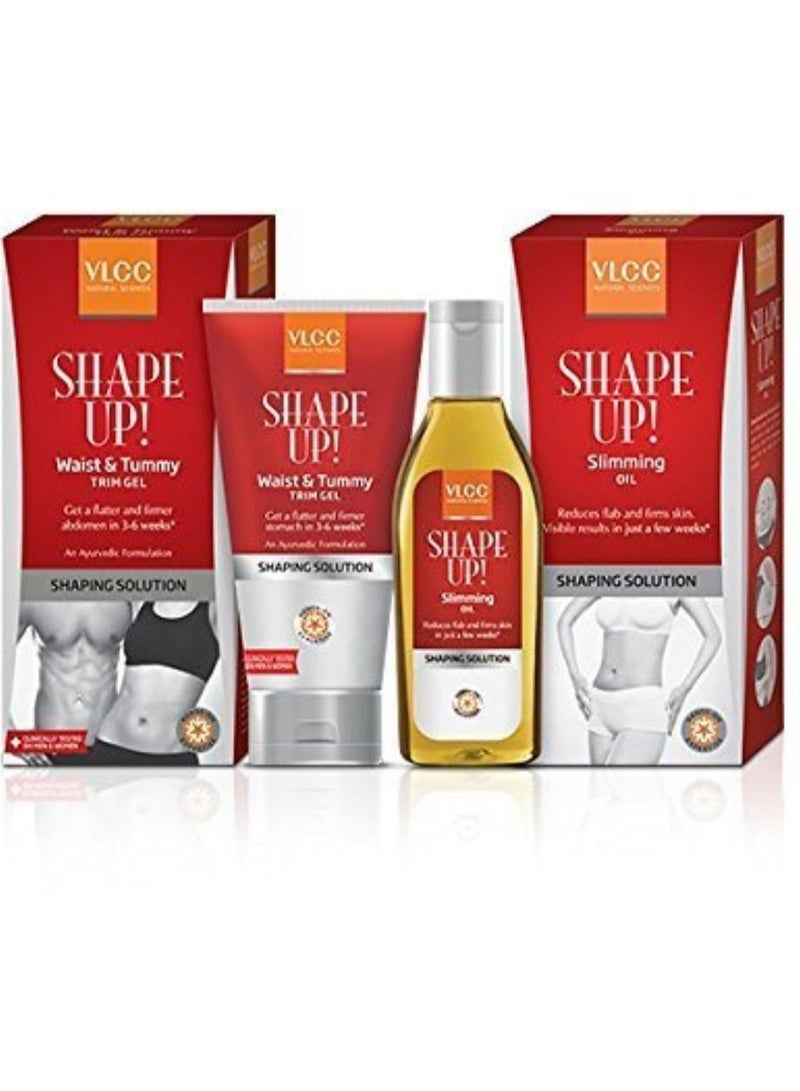 VLCC Combo Of Slimming Oil And Waist And Tummy Gel 200G Each - Image 1
