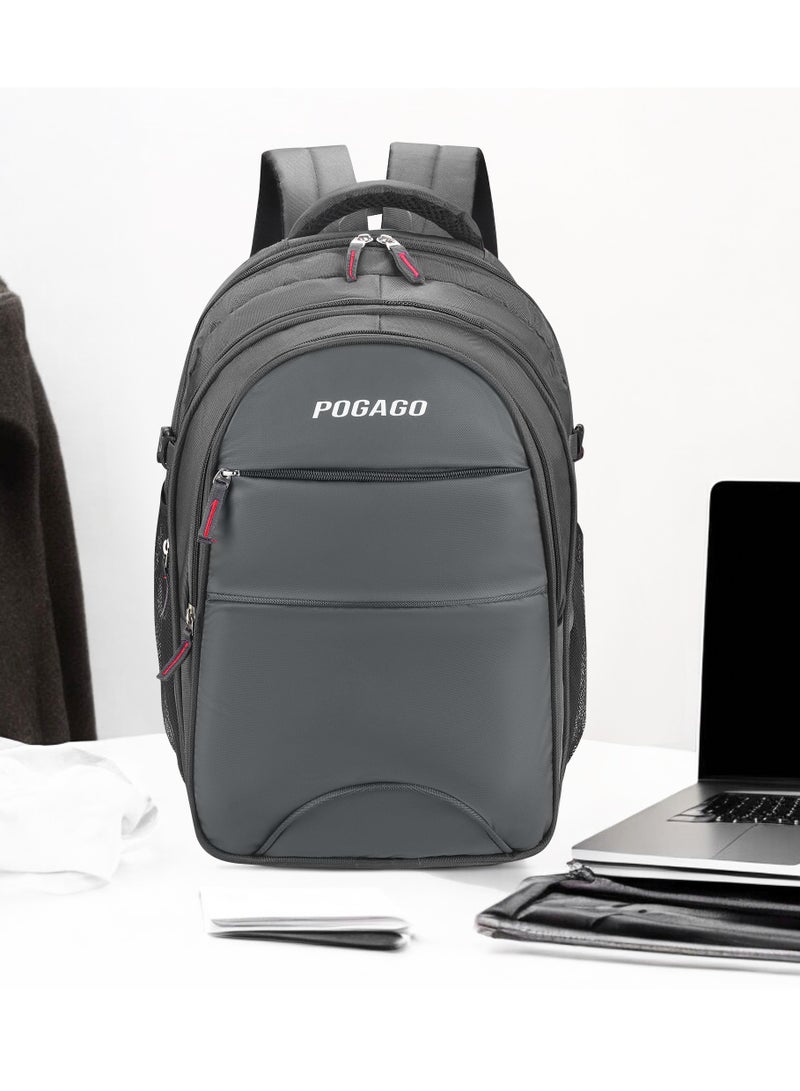بوجاجو حقيبة ظهر Pogago المقاومة للماء لأجهزة الكمبيوتر المحمولة مقاس 15.6 بوصة - حقيبة ظهر للأعمال والسفر والمناسبات اليومية للرجال والنساء - Image 2