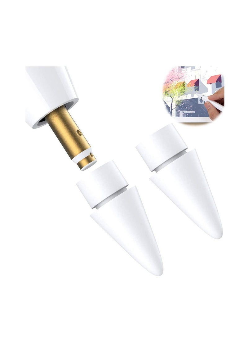 KASTWAVE - Stylus Tips Compatible for Apple iPad Pro pencil iPencil Nibs Replacement Pen 1st Gen 2nd Generation High Sensitivity and Support Pressure-Sensitive Operation 2 Pack - Image 1