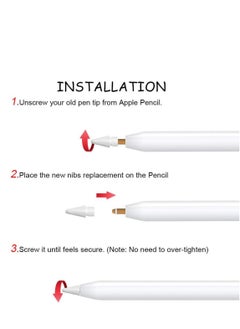 KASTWAVE Stylus Tips Compatible for Apple iPad Pro pencil iPencil Nibs Replacement Pen 1st Gen 2nd Generation High Sensitivity and Support Pressure-Sensitive Operation 2 Pack  - Image 4