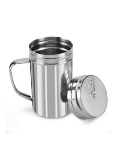 Generic SYOSI, 2pcs Stainless Steel Seasoning Bottle with Adjustable Pour Holes for Salt Pepper Cinnamon Powder Sugar  - Image 2