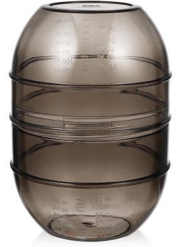 Baluue Baluue Hair Dye shaking Bowl Black Hair Color Bowls Plastic Hair Coloring Mixer Bottle Salon Mixing Cup Tools with Measuring Scale for Home Hair Salon 