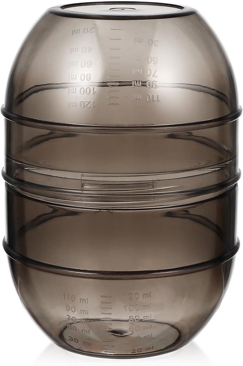 Baluue Baluue Hair Dye shaking Bowl Black Hair Color Bowls Plastic Hair Coloring Mixer Bottle Salon Mixing Cup Tools with Measuring Scale for Home Hair Salon 