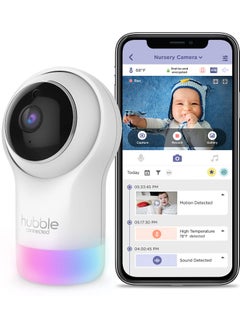 Hubble Connected Nursery Pal Glow Smart Connected, Wi-Fi Enabled Baby Monitor, View from Compatible Smartphone