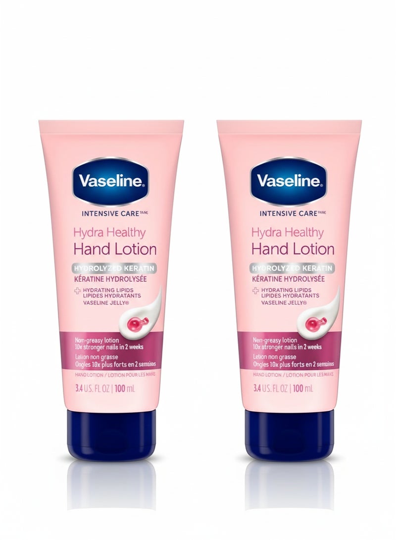 فازلين لوشن هيدرا هيلثي لليدين 100 مل 2 حبة