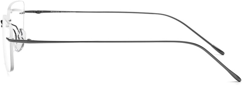 FONEX Titanium Glasses Frame,Rimless Frameless Optical Eyewear Eyeglasses for Men and Women F85634 - Image 5