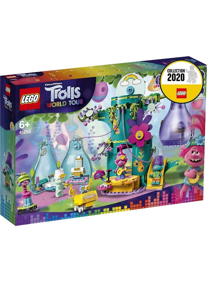 LEGO Trolls World Tour Pop Village Celebration 41255 Trolls Tree House Building Kit for Kids (380 Pieces) - Image 5