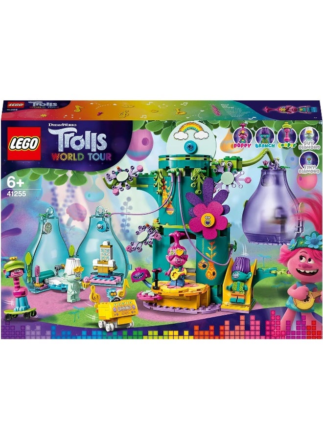LEGO Trolls World Tour Pop Village Celebration 41255 Trolls Tree House Building Kit for Kids (380 Pieces) - Image 4