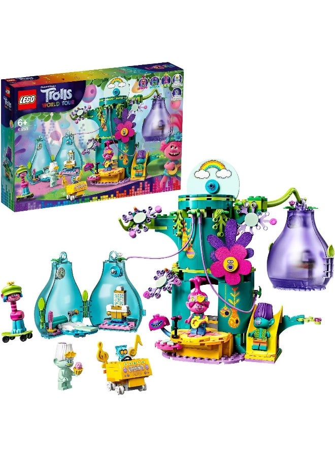 LEGO Trolls World Tour Pop Village Celebration 41255 Trolls Tree House Building Kit for Kids (380 Pieces) - Image 3