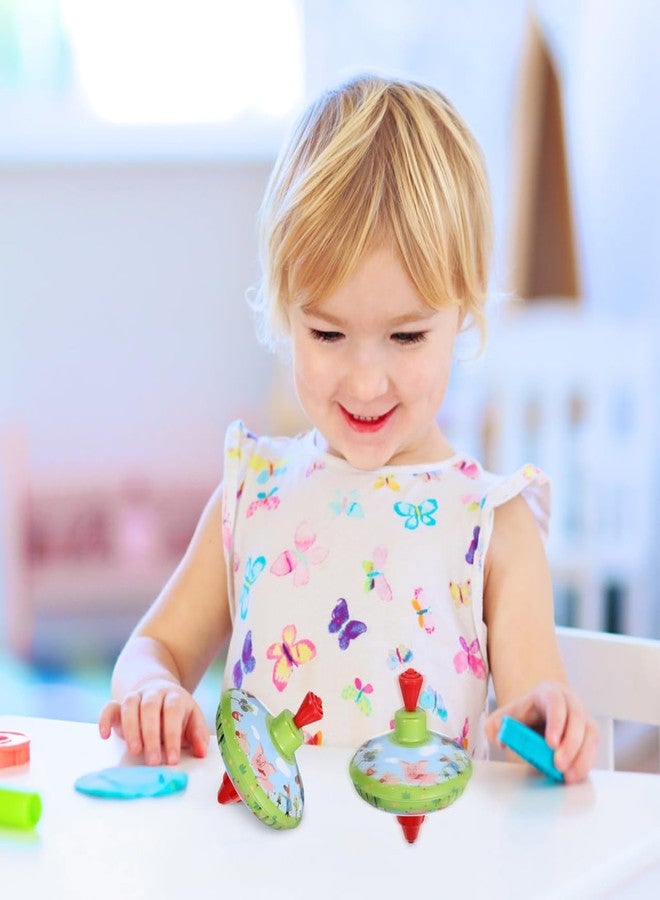 TOYANDONA 1pcs Spinning Tops for Kids: Traditional Metal Spinning Top Toy for Girl Boy Educational Kindergarten Toys Party Favors - Image 3