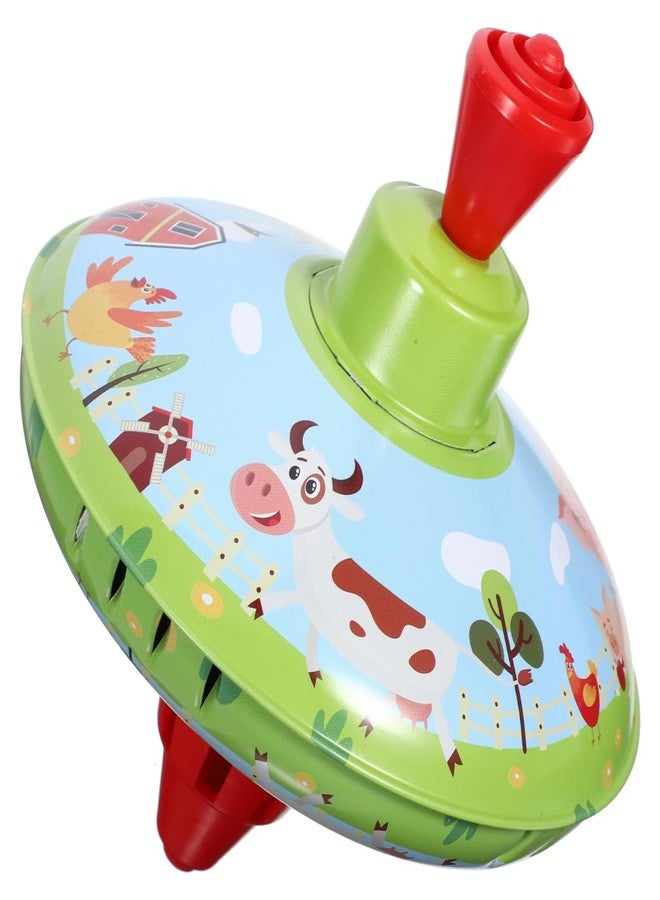 TOYANDONA 1pcs Spinning Tops for Kids: Traditional Metal Spinning Top Toy for Girl Boy Educational Kindergarten Toys Party Favors - Image 1