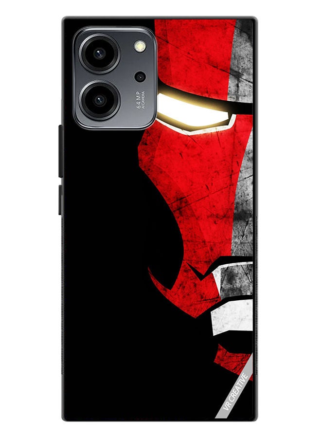 VR CREATIVE Protective Case Cover For Honor 80 SE Half Face Iron Man Design Multicolour - Image 1