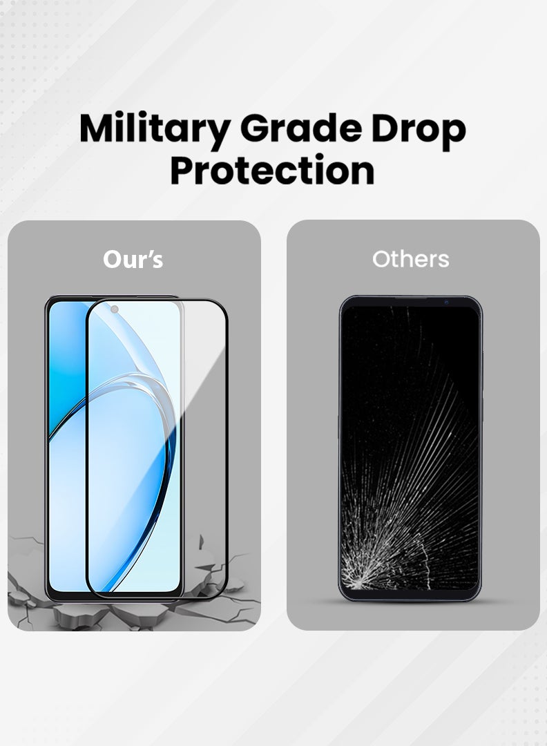 رفع القضية واقي شاشة لهاتف Oppo A60 مقاس 6.67 بوصة، مصنوع من زجاج مقوى بصلابة 9H، سهل التركيب وخالٍ من الفقاعات، وتغطية كاملة، ومضاد للخدش وحساس للمس - Image 4