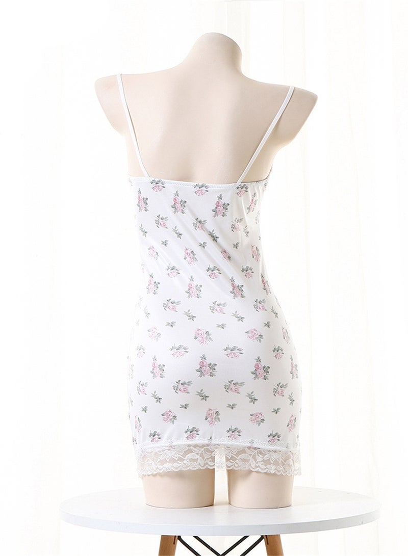 Lace spliced strappy hip-hugging pajama skirt - Image 3