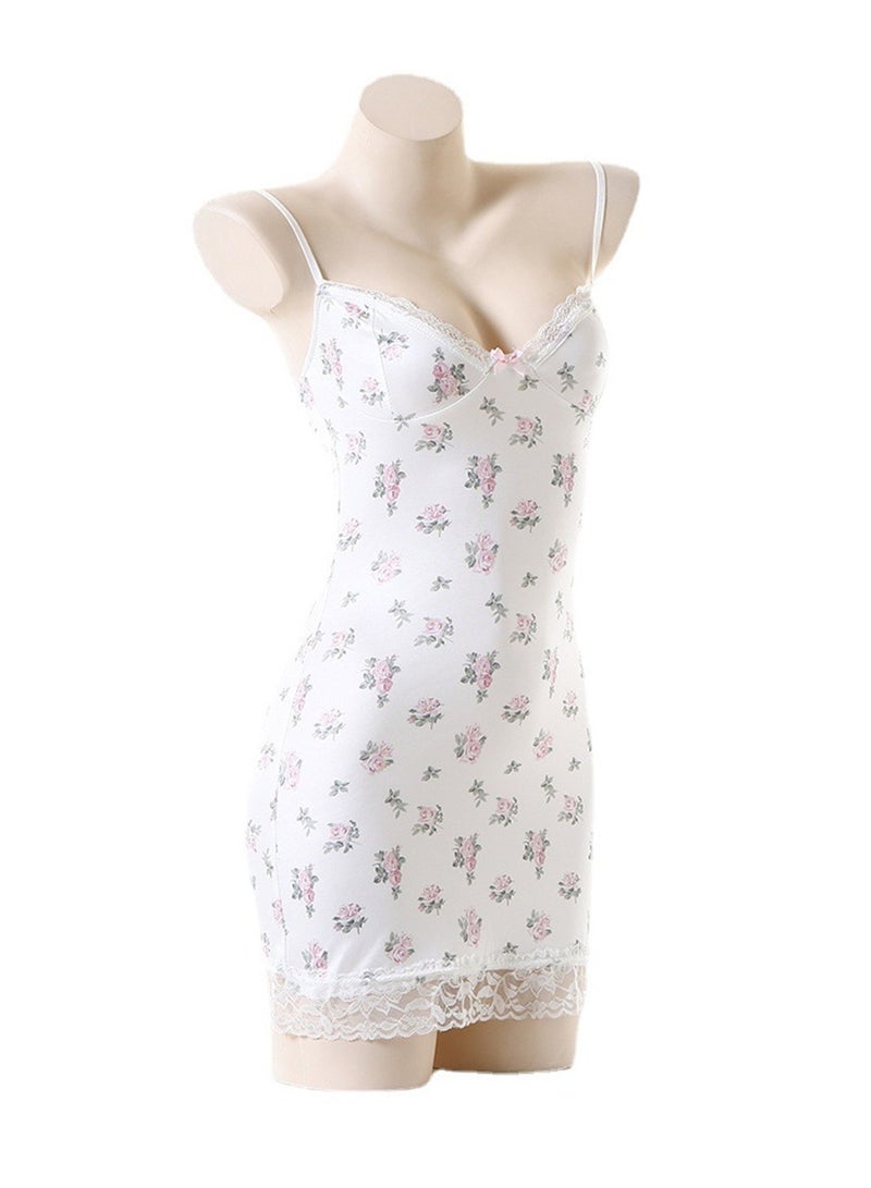 Lace spliced strappy hip-hugging pajama skirt - Image 2