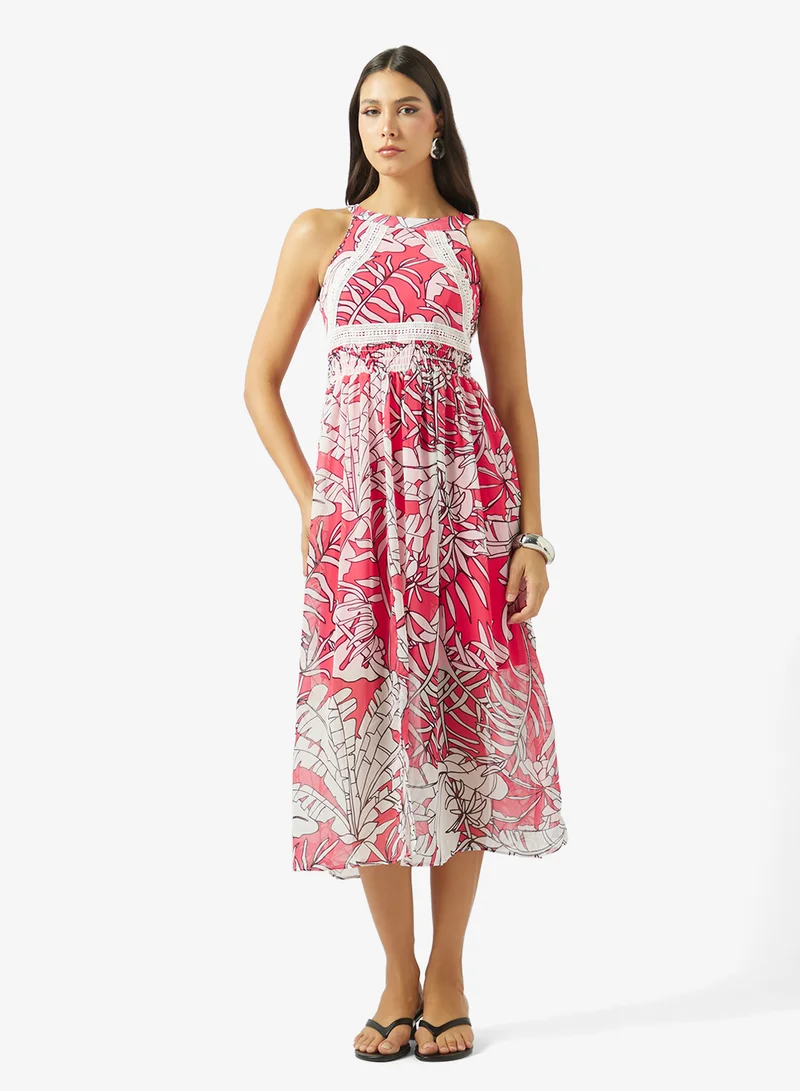 ELLA Printed A-line Dress