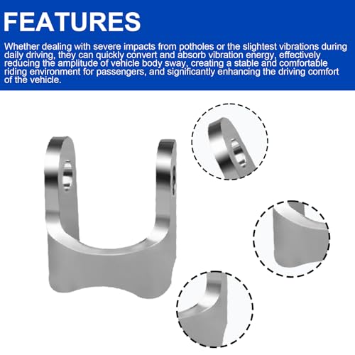 Szuenh 2Pack Automotive Shock Absorber Brackets Suitable for 1968F100 and Other Models 14inch Thick Durable 2 in x 175 in x 23 in - Image 5