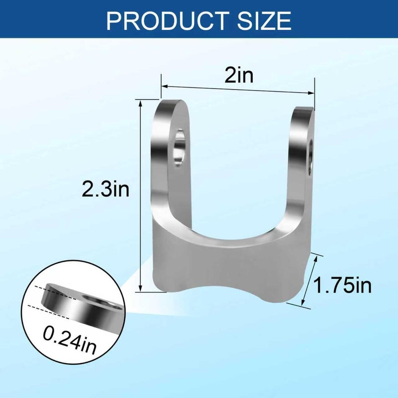 Szuenh 2Pack Automotive Shock Absorber Brackets Suitable for 1968F100 and Other Models 14inch Thick Durable 2 in x 175 in x 23 in - Image 4