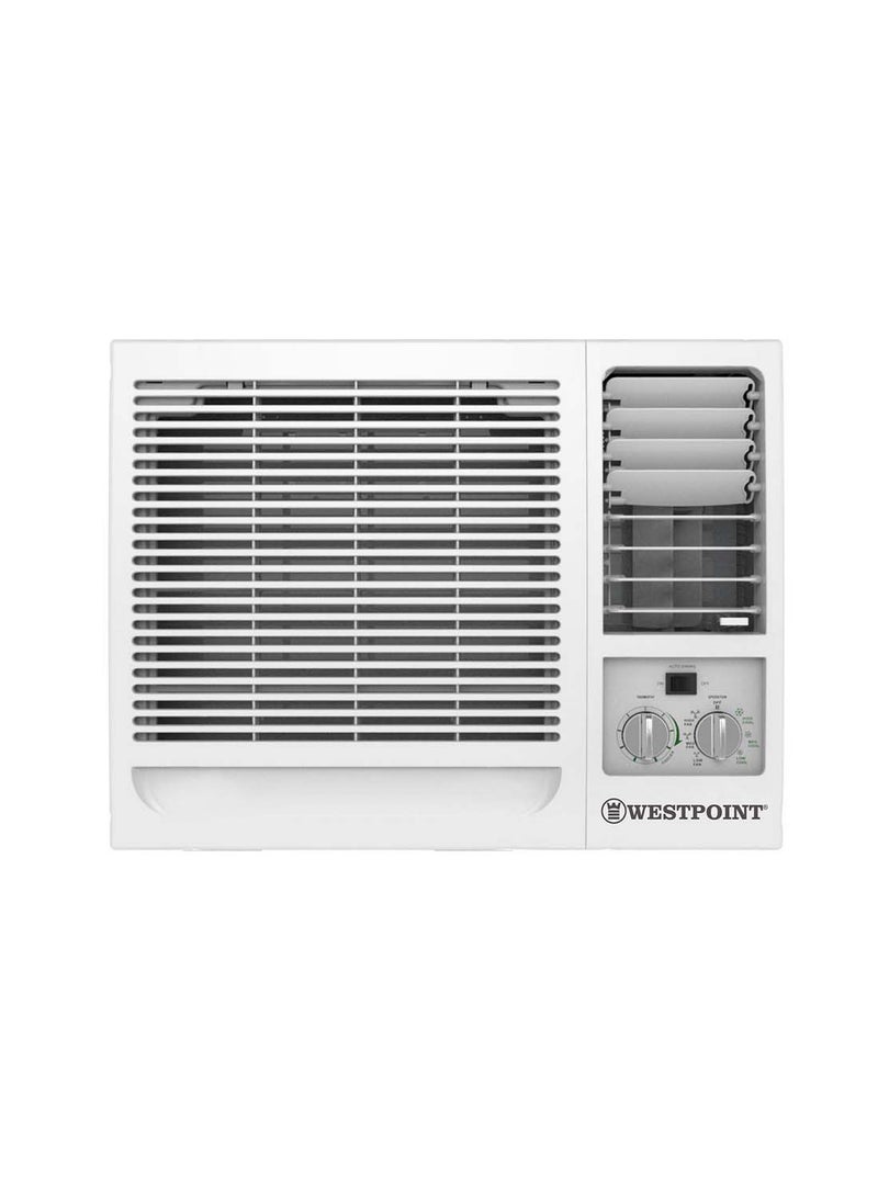 1.5 Ton Rotary Compressor 3 Fan Speed 3 Cooling Window Air Conditioner, Auto Swing Function, T3 Cooling Rating, High Energy Efficient Rotary Compressor, R410A, Humidity Control WWT-1821LTYA White