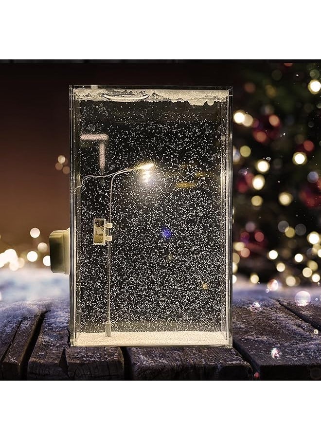 erorex - Street Light Snow Globe Night Light Diy Snow Scene Lamp With Snowflakes Desktop Decor For Birthday And Holiday Make Your Own Snow Lamp Perfect Gift For Girlfriends And Besties - Image 1