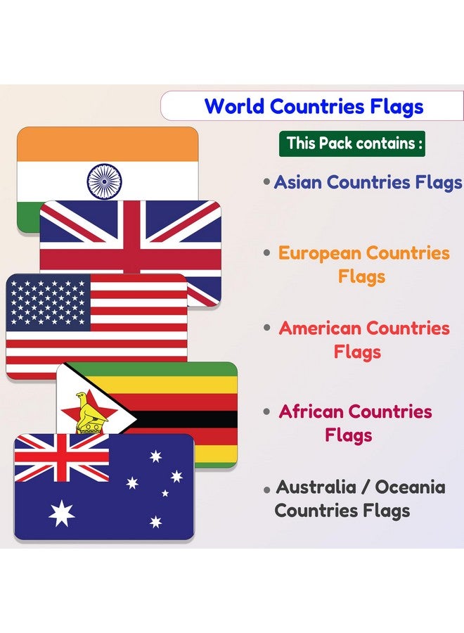 Hungry Brain - My First Countries of The World Flashcards - 195 Country Flag Flash Cards Complete with Capital, Continent, Flag & More - Educational Homeschooling, Classroom Learning Flash Card, Gift for Kids - Image 1