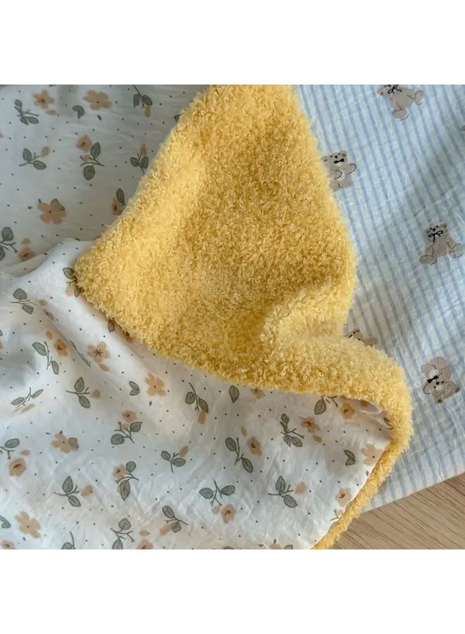 White Soft Cozy Plush Pet Blanket Bed For Small Dogs Cats Machine Washable - Image 1