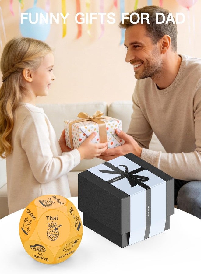 KUSONKEY Easter Basket Stuffers,Stocking Stuffers for Men,Date Night Food Dice Couples Gift,Anniversary Birthday Wedding White Elephant Gag Gifts for Boyfriend Husband Dad(Yellow) - Image 3