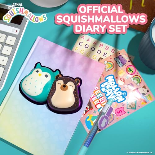Squishmallows Original Squishy Diary Set, Includes 5 x 7 Diary, 60 Sheets, Kawaii Stickers, Pen, Fun Journaling Kit & Sketchbook for Kids, School Supplies, Journal for Girls - Image 3