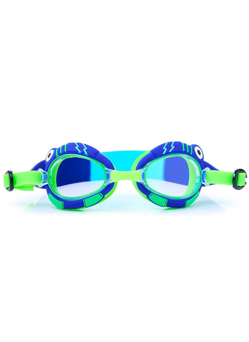 Aqua2ude Aqua2ude Mini Toad Blue Anti-Fog, Polarized, UV Protection Kids Swim Goggles  - Image 1