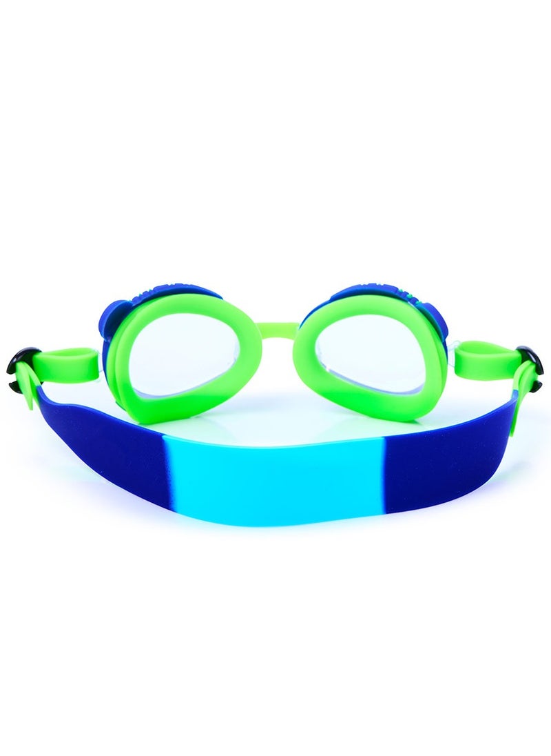 Aqua2ude Aqua2ude Mini Toad Blue Anti-Fog, Polarized, UV Protection Kids Swim Goggles  - Image 2