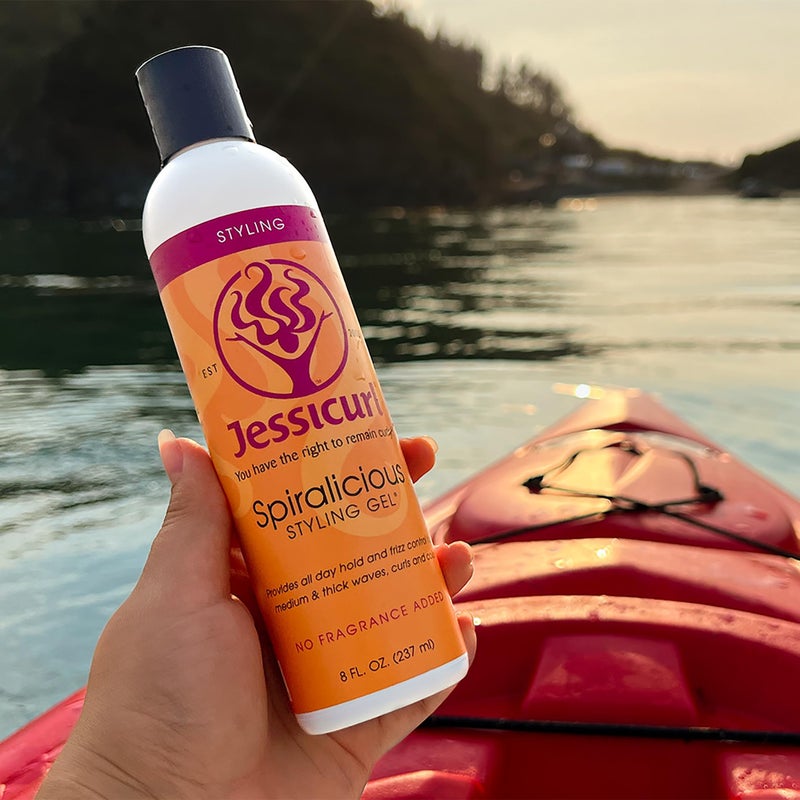 Jessicurl Spiralicious Gel, 2 Fl Oz - Hair Styling Gel for Curly Hair and Frizz Control, Safe for Color-Treated Hair, No Fragrance Added, Sulfate Free, Vegan - Image 4