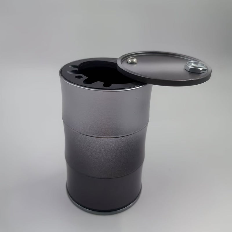 Two Tone Gradient Blue Gray Car Essential Vehicle Mounted Ashtray High End Anti Dust Flame Retardant - Image 4
