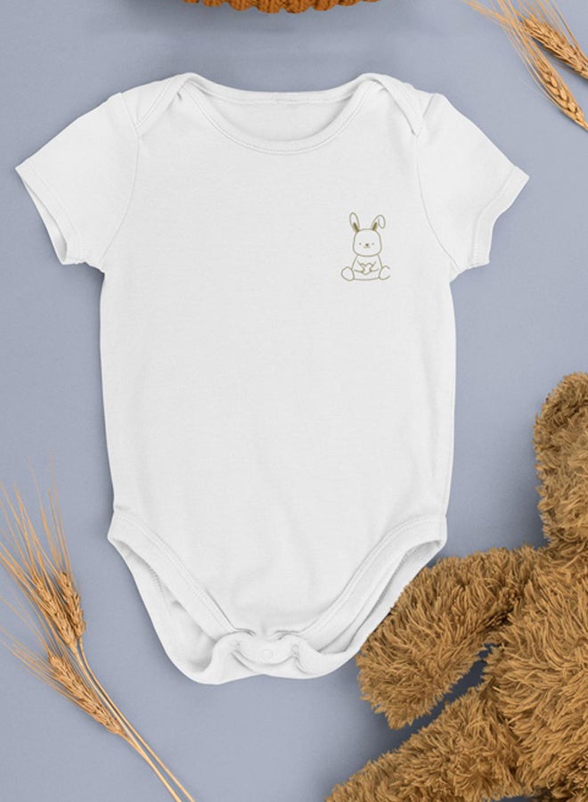 Little Bunnies Baby Premium Cotton Logo Onesie Half Sleeve - Image 2