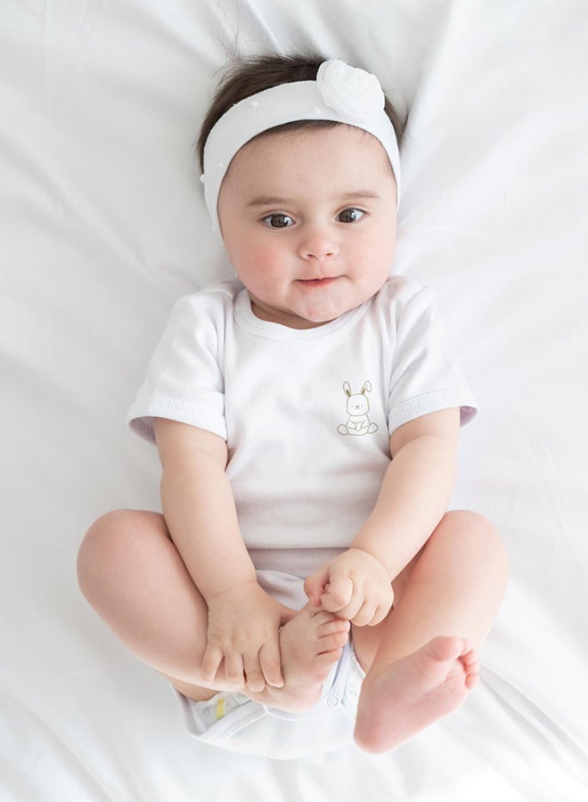 Little Bunnies Baby Premium Cotton Logo Onesie Half Sleeve - Image 3