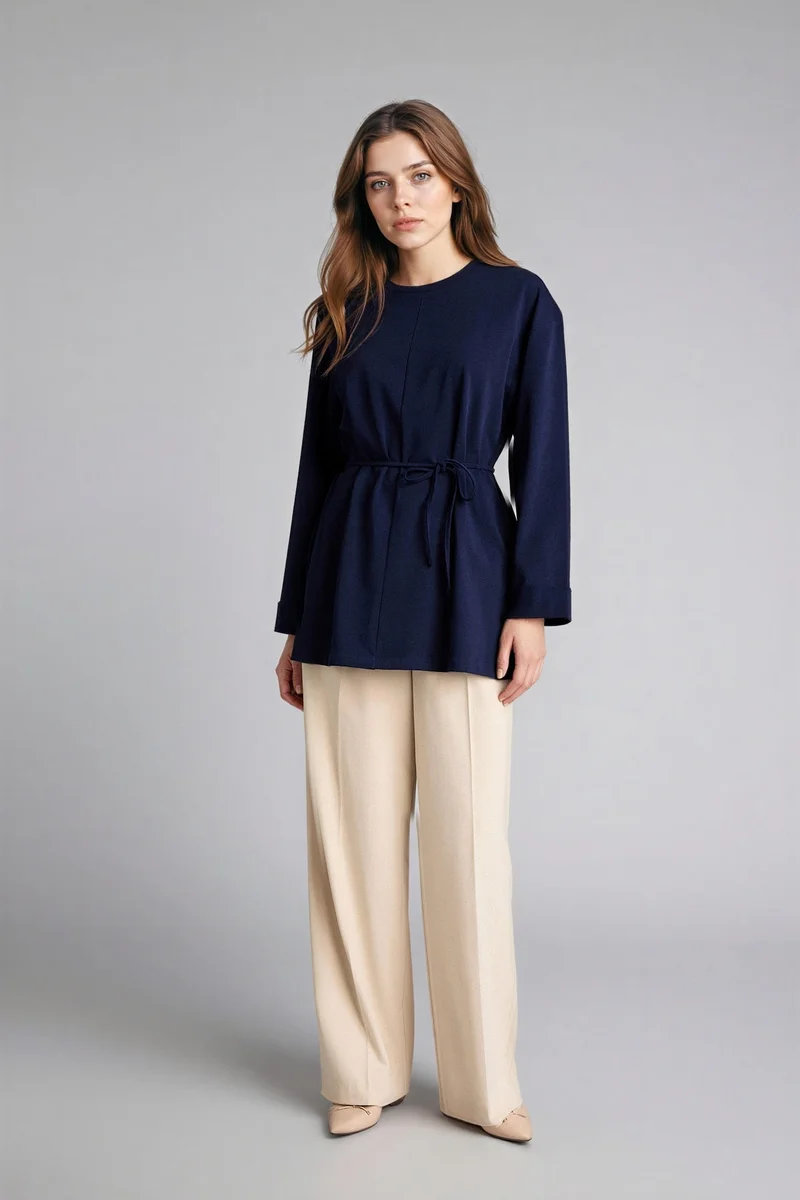 ديفاكتو Loose Fit Long Sleeve Tunic