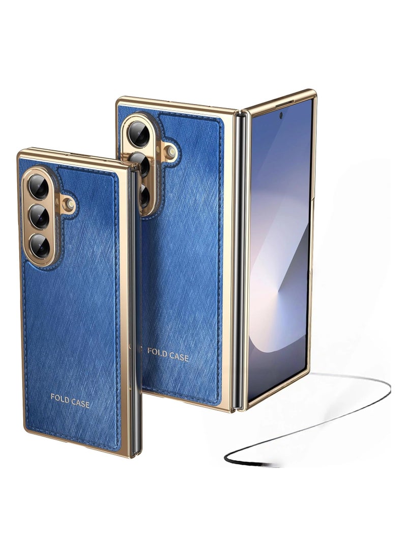general Case for Samsung Z Fold 7 with built-in front screen protector Fingerprint-resistant PU leather case For Samsung Galaxy Z Fold7
