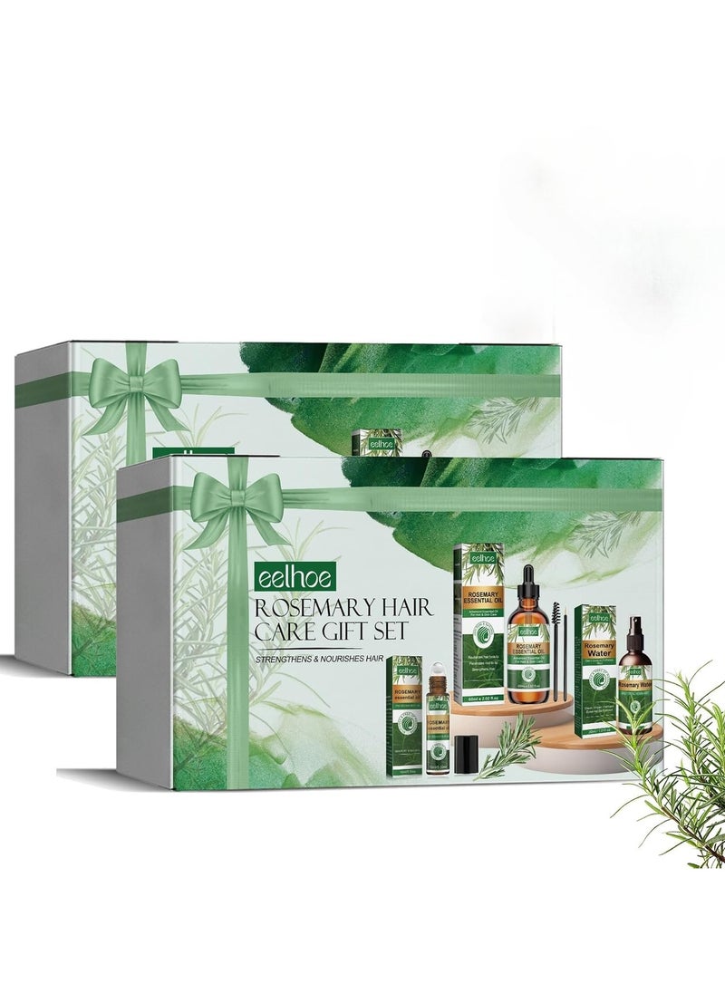 EELHOE - Rosemary Hair Care Gift Set Pure Rosemary Oil Natures Spell Rosemary Oil Pure Oil For Eyelash's, Eyebrows, Face, Body Hair & Skin Care, Hair Growth - Image 1