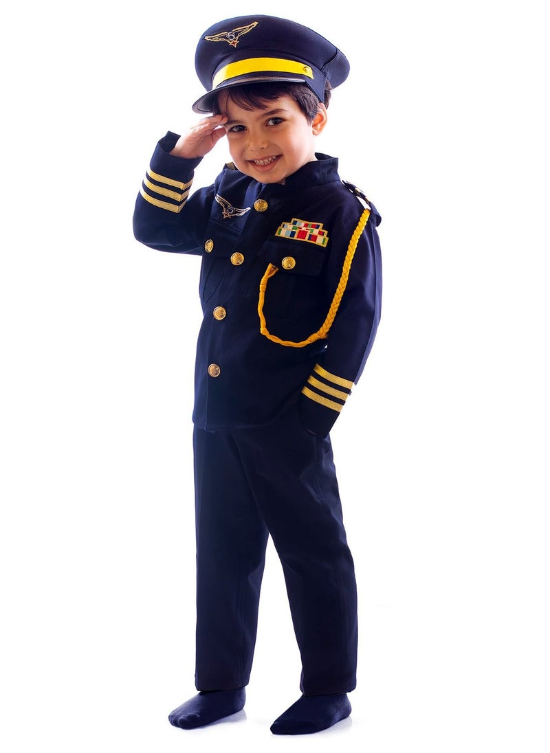 costumax Children Pilot Costume Dark Blue Color  - Image 1