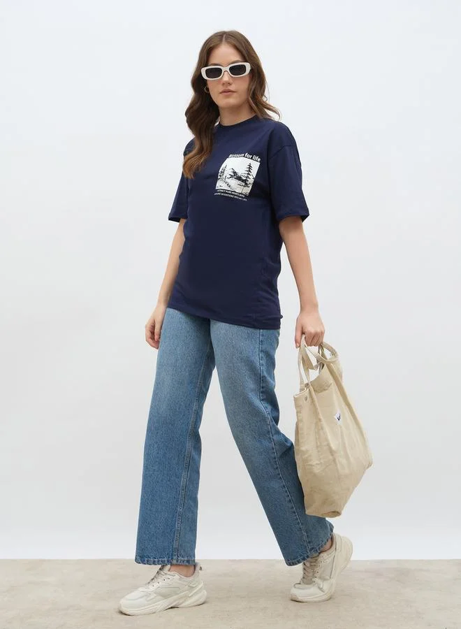 Styli Styli Graphic Print Oversized T-Shirt