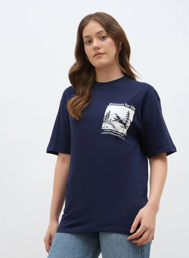Styli Styli Graphic Print Oversized T-Shirt