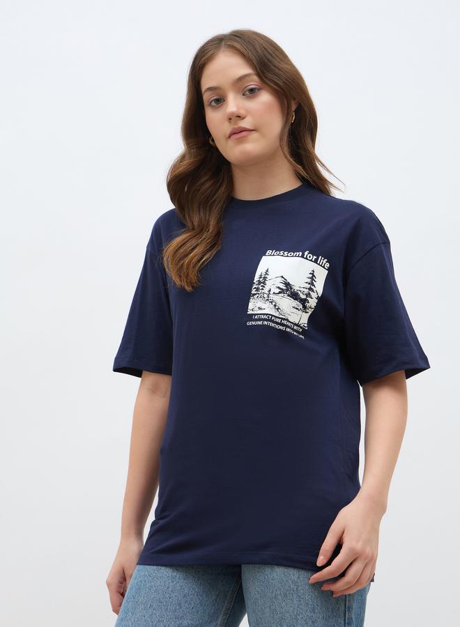 Styli Graphic Print Oversized T-Shirt - Image 3