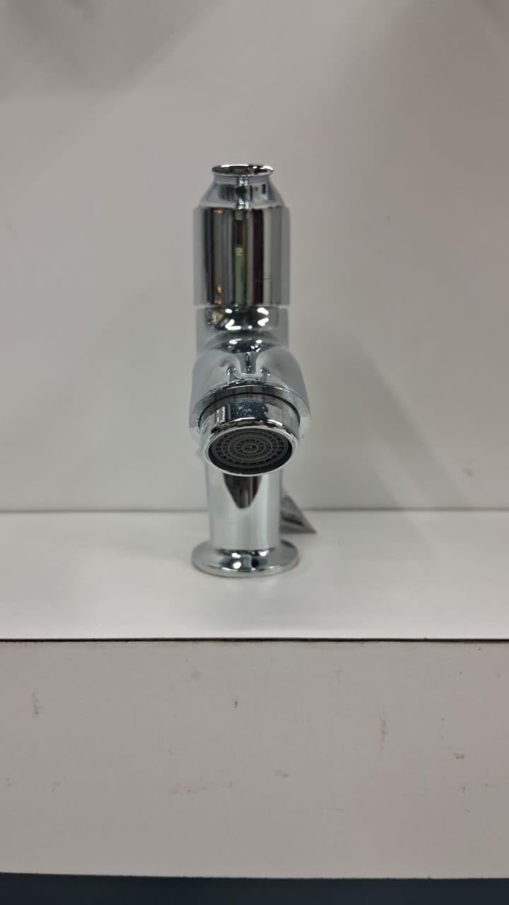 Modern Chrome Bathroom Basin Tap, Single Handle Mixer Faucet  - Image 3